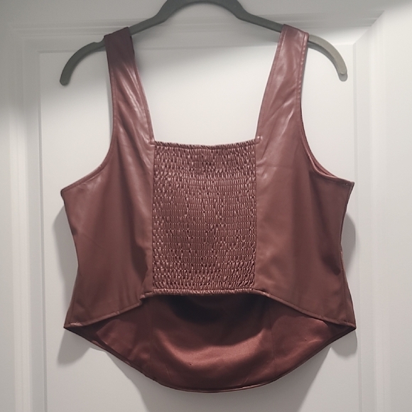 Torrid Perfect Skinny Faux Leather High-Rise Pants And Top 2 Piece Set - Picture 8 of 9